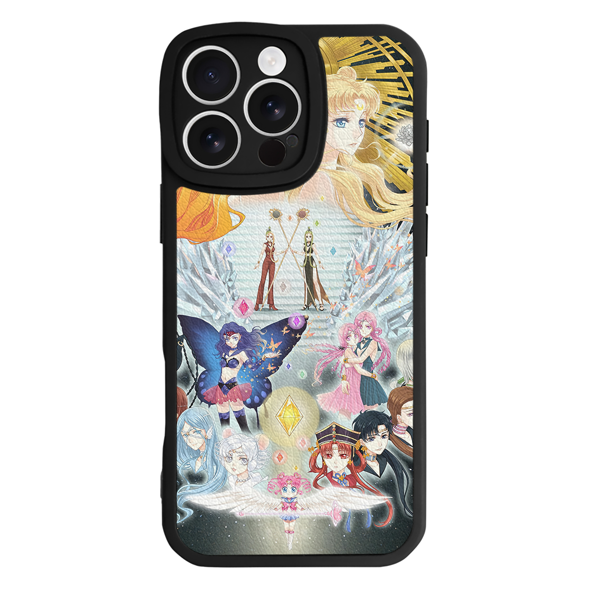 （画像用） 美少女戦士セーラームーン Sailor Moon 【iPhone 16シリーズ対応】シリコンスマホケース（レザー調） 材質：シリコン